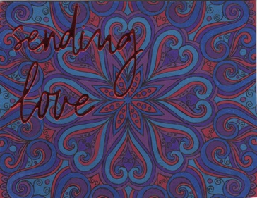 Heart Mandala
(red, blue, & purple)
Sending Love Card